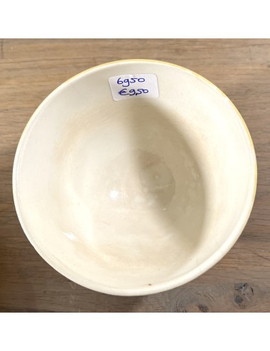 Bowl - B.F.K (Boch Frères Kéramis) - executed in mustard brown color