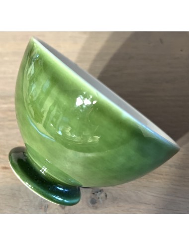 Bowl - unmarked but Boch (blind mark O) - executed in dark green color