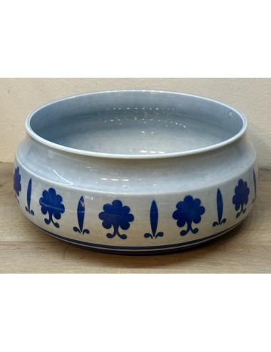 Salad bowl / Potato bowl - Boch - décor BALTIC executed in gray/blue - shape MENUET