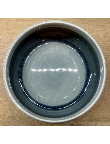 Salad bowl / Potato dish - Boch - décor BALTIC executed in gray/blue - shape MENUET