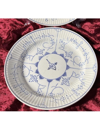 Breakfast plate / Dessert plate - unmarked but probably Boch - décor COPENHAGUE in blue