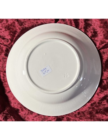Deep plate / Soup plate / Pasta plate - unmarked but probably Boch - décor COPENHAGUE in blue