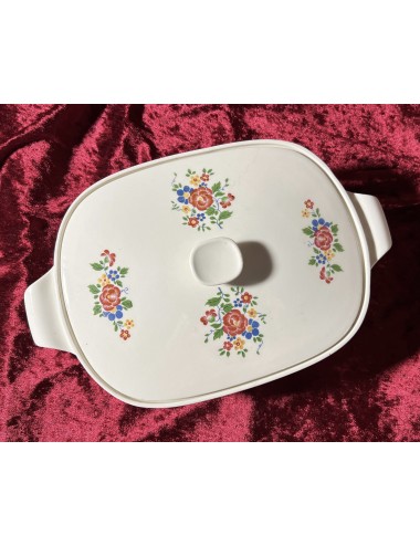 Tureen / Cover dish - Royal Sphinx - décor with different flowers in various colors