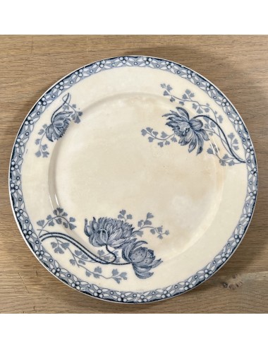 Breakfast plate / Dessert plate - Sarreguemines - décor ROYAT in blue