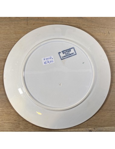 Dinner plate - Sarreguemines - décor ROYAT in blue