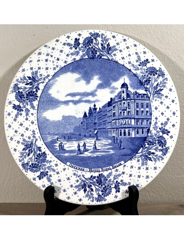 Bord / Sierbord - Boch (1860-?) - rand: PAQUERETTE et paysages touristiques in blauw