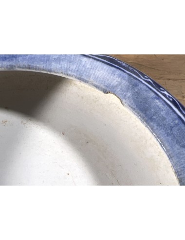 Bottom dish / coaster for cache pot - Petrus Regout - décor JAPANSCH