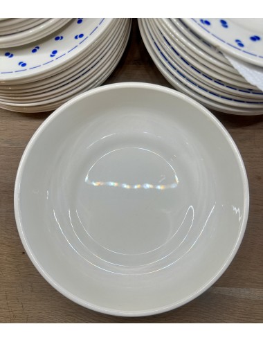 Bowl / Nesting bowl - Boch - décor with double dots/double dot/double pois executed in blue