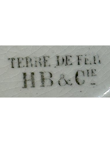Plate / Decorative plate / Assiete parlante - Terre de Fer - HB & Cie (Faïnecerie Boulanger de Choisy-le-Roi) - série chansons