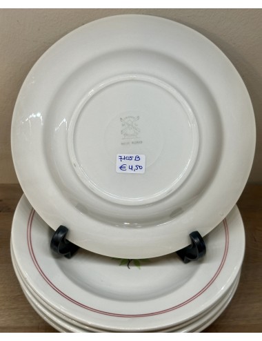 Deep plate / Soup plate / Pasta plate - Moulin des Loups - Orchies - décor DEUX ROSES