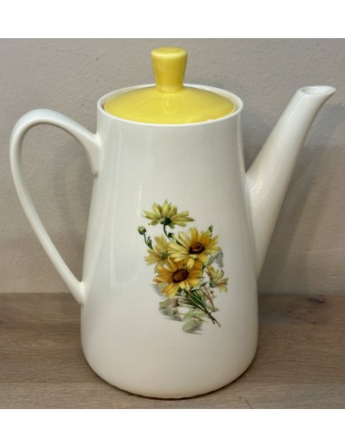 Coffee pot / Coffee jug - Villeroy & Boch - décor MARGUERITES/MARGRIETEN with dark yellow lid