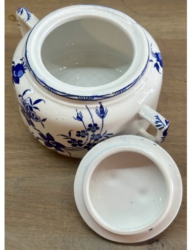 Sugar bowl - Boch - décor GRAND BOUQUET executed in blue - shape NAMUR