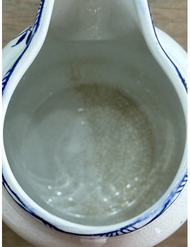 Milk jug - Boch - décor GRAND BOUQUET executed in blue - shape NAMUR