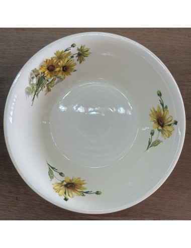Bowl - round, wide flared, model - Villeroy & Boch - executed in dark yellow exterior