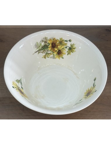 Bowl - round, wide flared, model - Villeroy & Boch - executed in dark yellow exterior