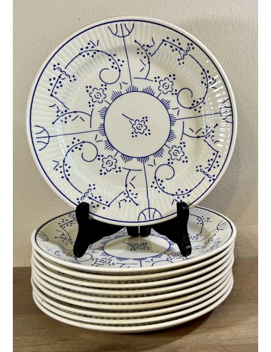 Breakfast plate / Dessert plate - Boch - décor COPENHAGUE in blue