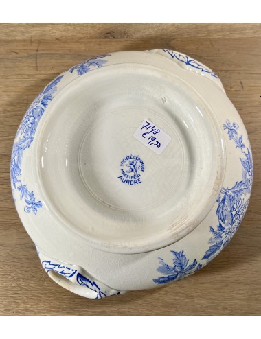 Tureen / Cover dish - smaller model - Societe Ceramique Maestricht - décor AURORE executed in blue