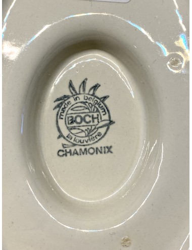 Juskom / saucière op vaste onderschotel (groot) - Boch - décor CHAMONIX