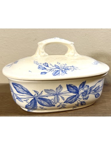 Soap dish - Societe Ceramique Maestricht - décor SOPHIE executed in blue