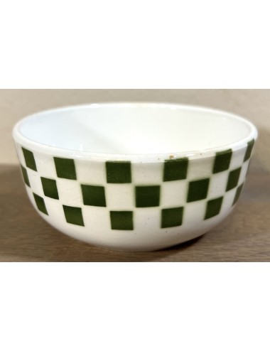 Bowl / Nesting dish - smallest model - Societe Ceramique Maestricht - décor 8853 with a green checkered upper part
