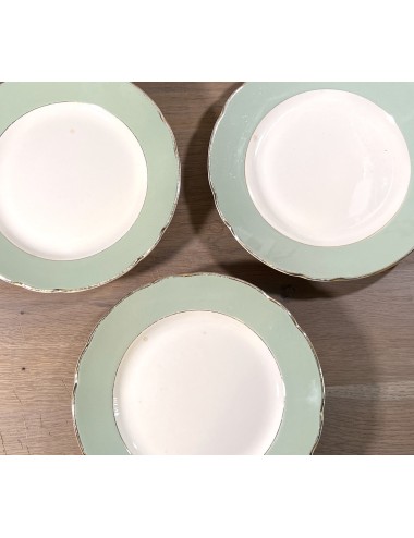 Breakfast plate / Dessert plate - Villeroy & Boch (made in France-Saar) - model Rhône - décor in white/cream