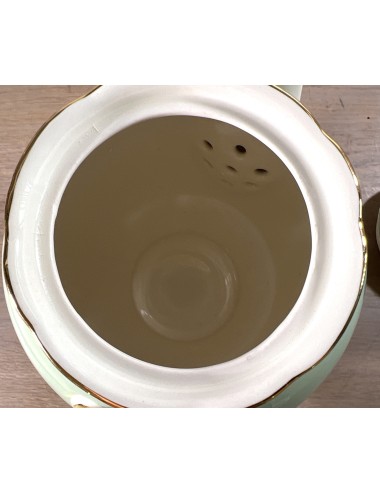 Coffee pot / Teapot - Villeroy & Boch (made in France-Saar) - model Rhône - décor in white / cream