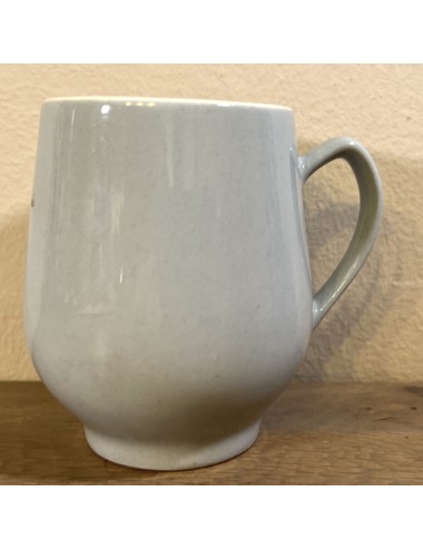 Milk cup / Soup cup - so called convex belly cup - Petrus Regout - executed in pastel blue