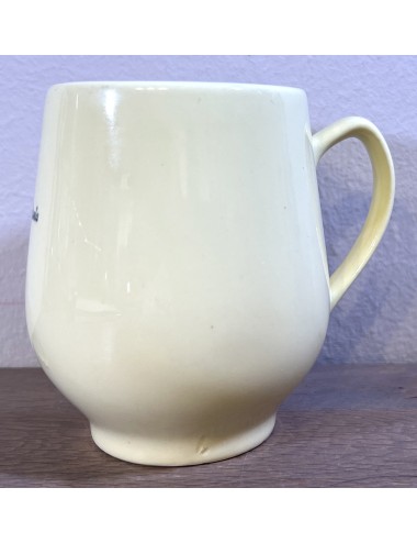 Milk cup / Soup cup - Petrus Regout - executed in pastel yellow color