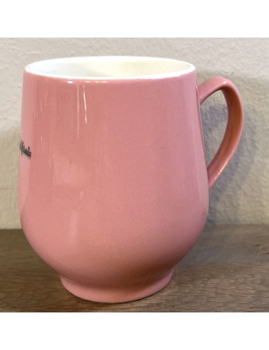 Milk cup / Soup cup - Petrus Regout - executed in pastel pink color