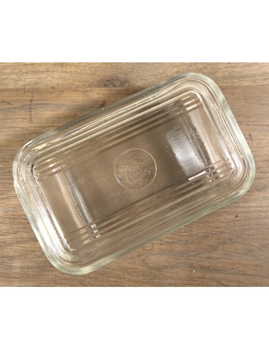 Butter dish - Duralex France - entirely made of glass