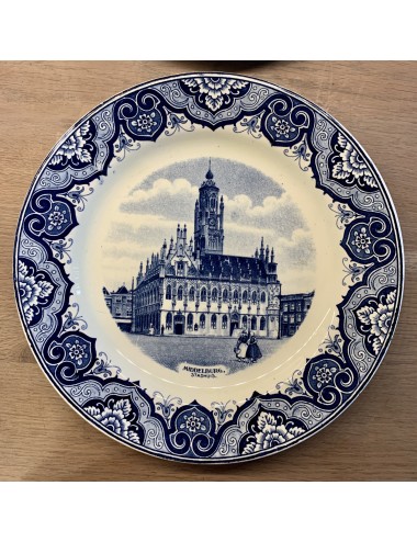 Sierbord Middelburgt Stadhuis - Societe Ceramique serie Mooi Nederland
