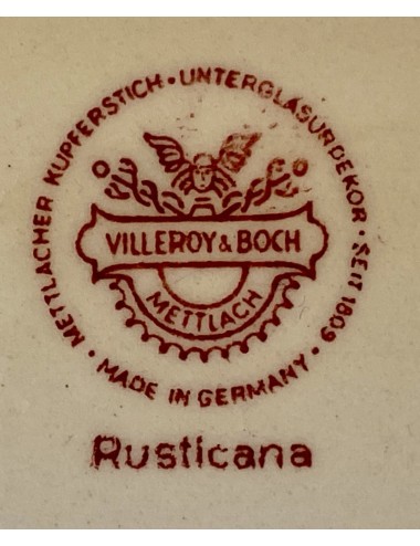 Juskom / Sauskom - Villeroy & Boch - décor RUSTICANA rood