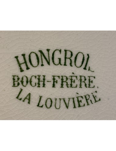 Lampetbak - Boch - decor HONGROIS groen - Art Nouveau