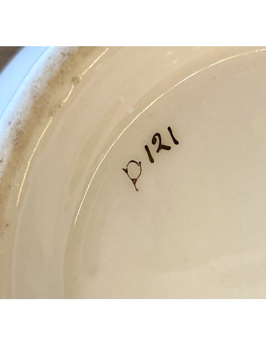 Koffieservies - porselein - ongemerkt - P121, blindmerk U - ca. 1900 - 16-delig