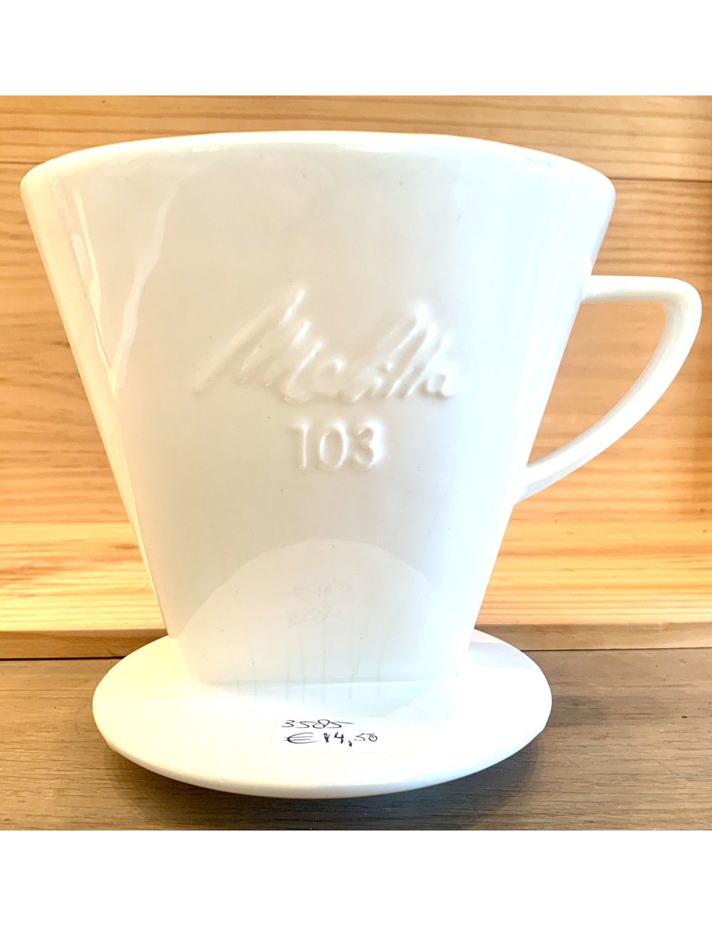 Filter / koffiefilter - MELITTA - wit - met 3 gaatjes - maat 103