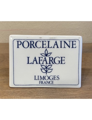Reclameschildje / winkelschildje - Porcelaine LAFARGE Limoges France