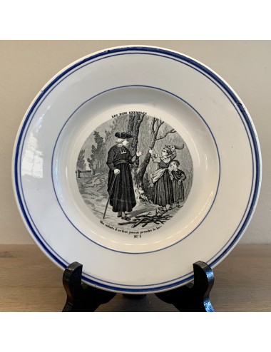 Bordje met religieuze afbeelding van de 12 apostelen - Gien - circa 1875 - St. Thadée nr. 4
