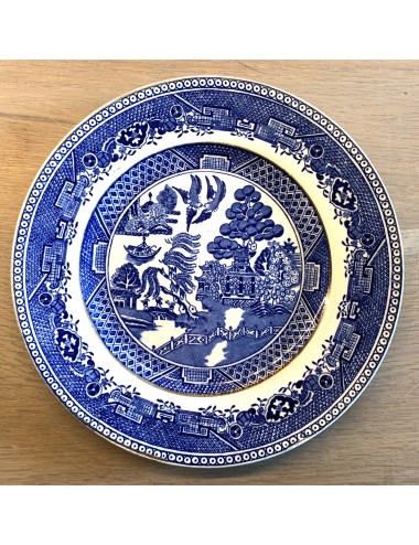 Dinerbord / Dining plate - groot model - Victoria Pottery Fenton - décor WILLOW