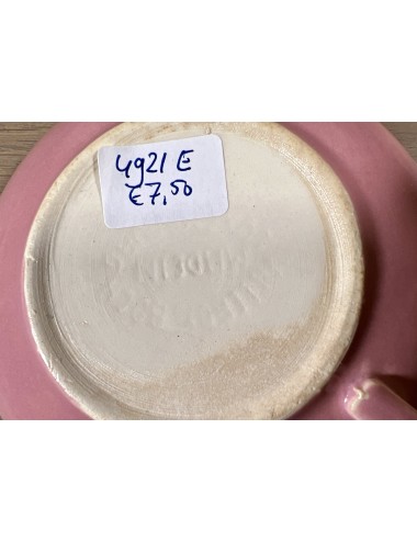 Schaaltje / Coupes - met handgreep - voor ijs / dessert oid. - 1950s - Villieroy & Boch - in roze pastel