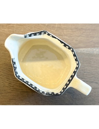 Melkkan - Societe Ceramique Maestricht - décor LANDSCHAP zwart/wit