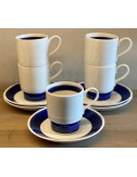 Cup and saucer - Sphinx - model Arabella - décor BOSTON blue
